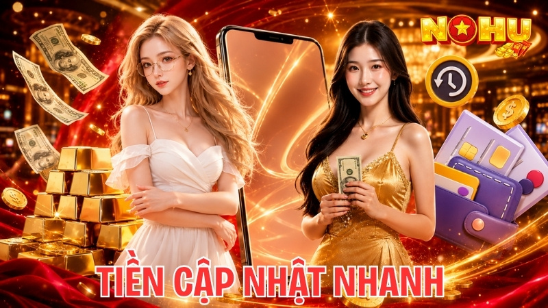 Tiền cập nhật nhanh khi Nạp tiền Nohu90